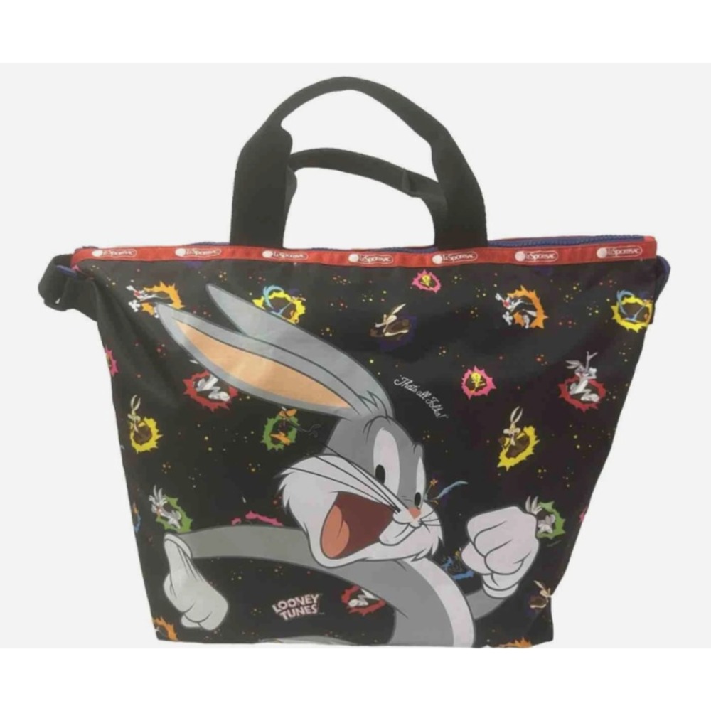 Authenic Le Sportsac Looney Tunes 2-way Tote Bag Large F/S from Japan